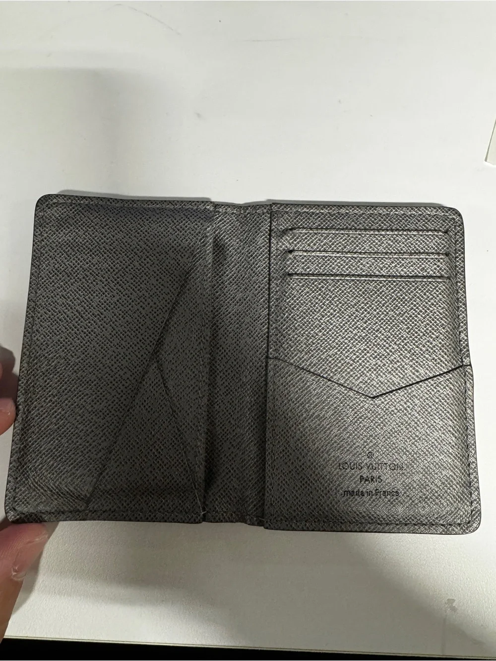 Louis Vuitton Silver Pocket Organizer with Dust Bag and Box